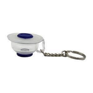 Vintage Tupperware Miniature Blue Batter Bowl Novelty Keychain